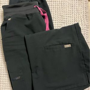 Figs dark harbor set- medium top- medium tall high waisted Zamora joggers